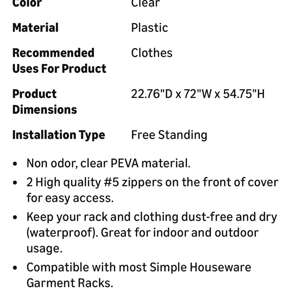 Clear Garment Bag with Wheels - Picture 6 of 8